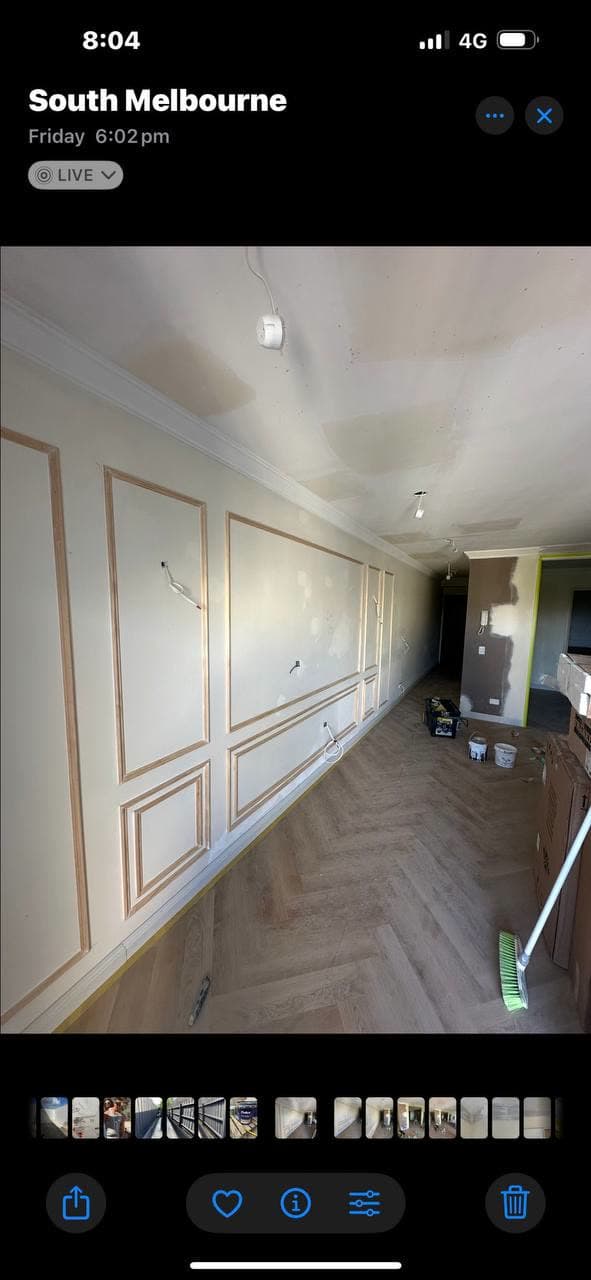 Panelled apartment repaint in Doncaster — photo 2