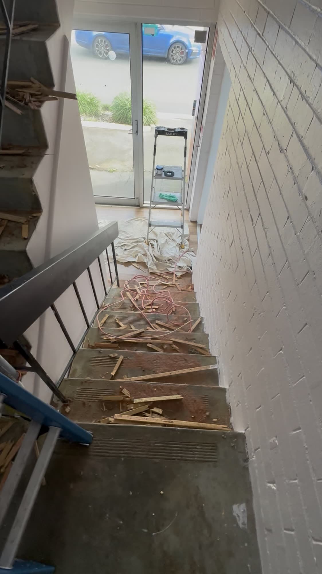 Rainbow stairwell repaint in Mitcham — photo 2