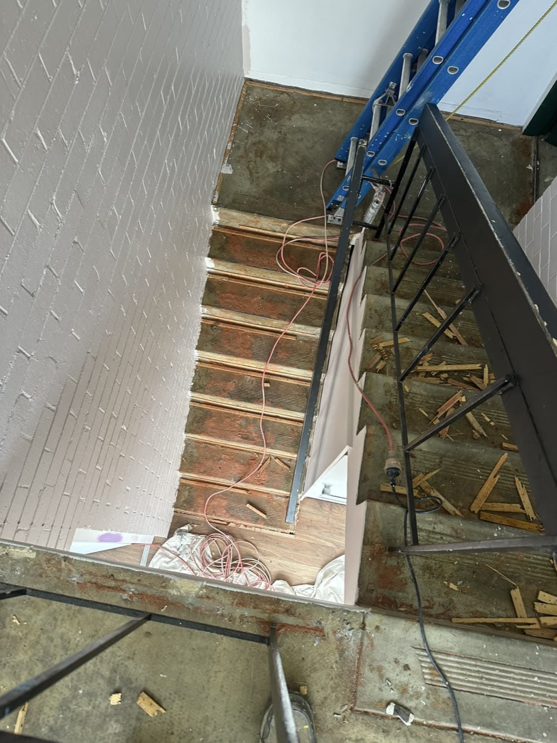 Rainbow stairwell repaint in Mitcham — photo 3